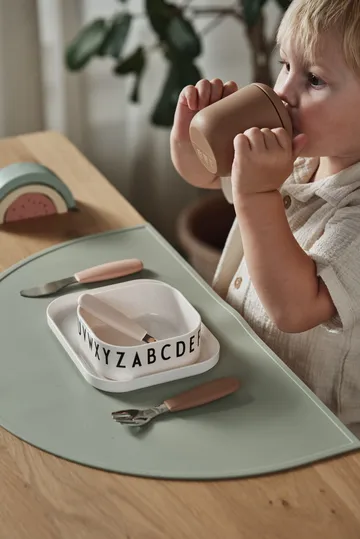 Zestaw sztućców silikonowych Dine, 3 szt. - Blush - Scandi Living