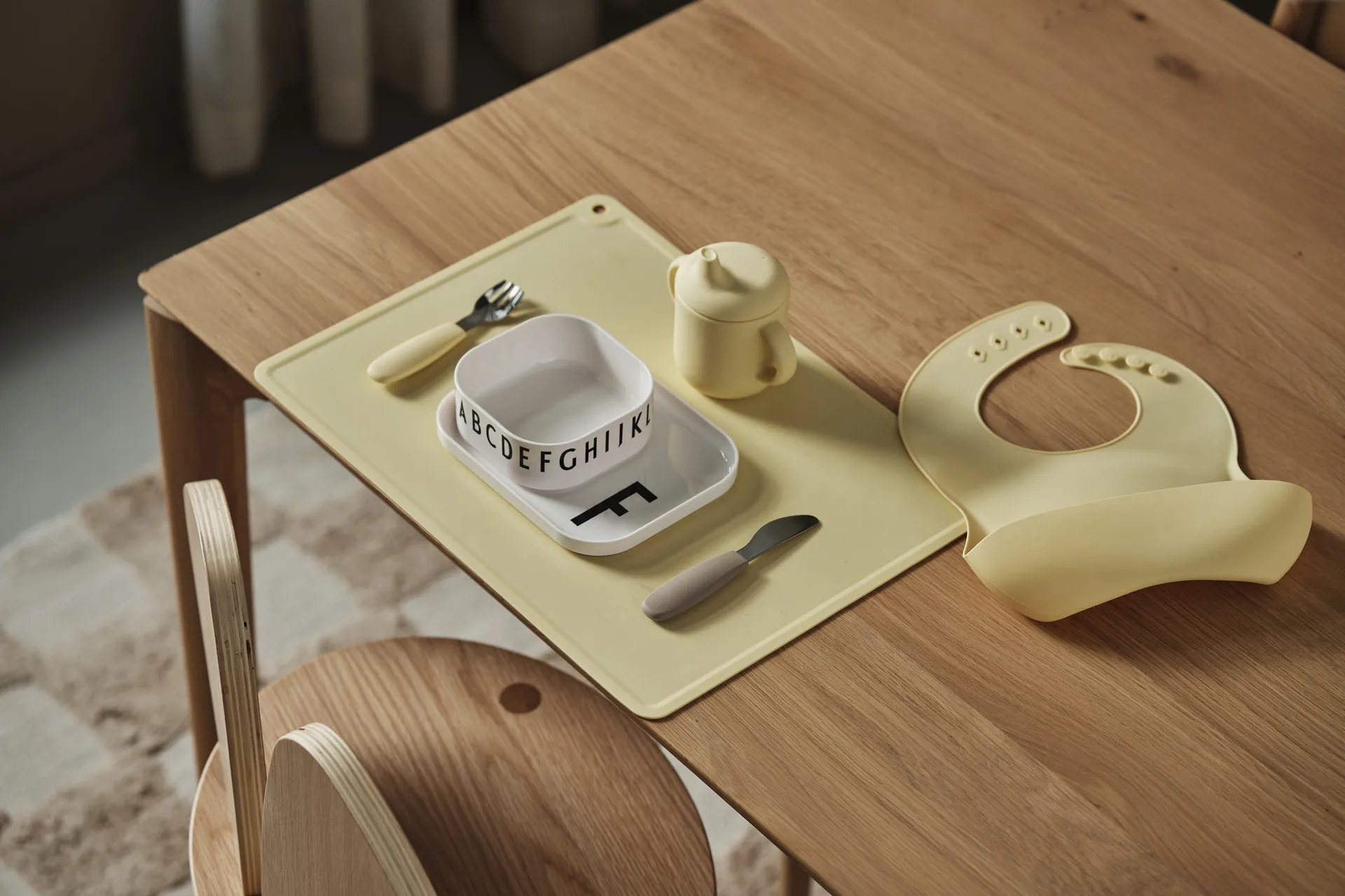 Zestaw sztućców silikonowych Dine, 3 szt., Taupe Scandi Living