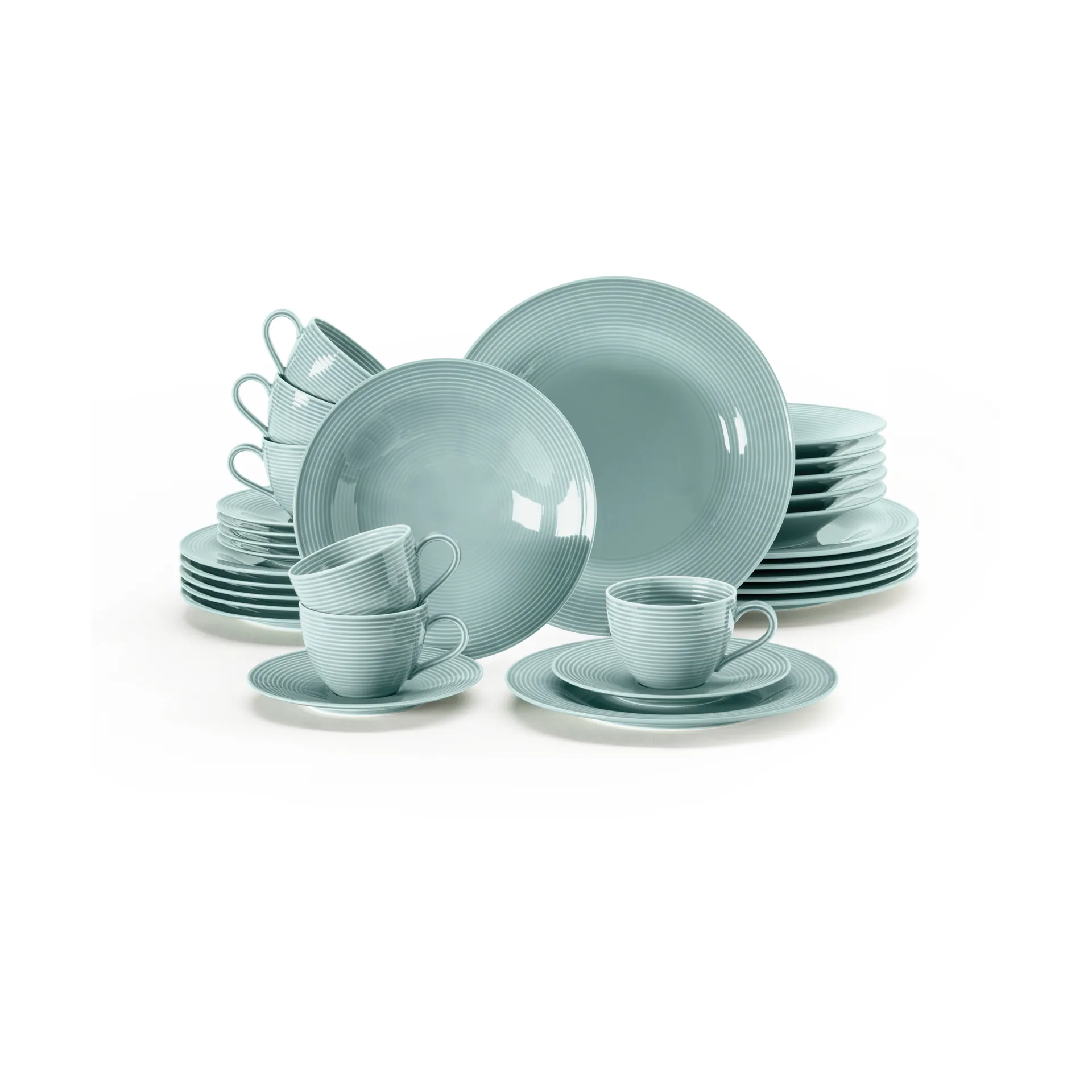 Beat zestaw obiadowy 30 sztuk, Arktyczny niebieski Seltmann Weiden