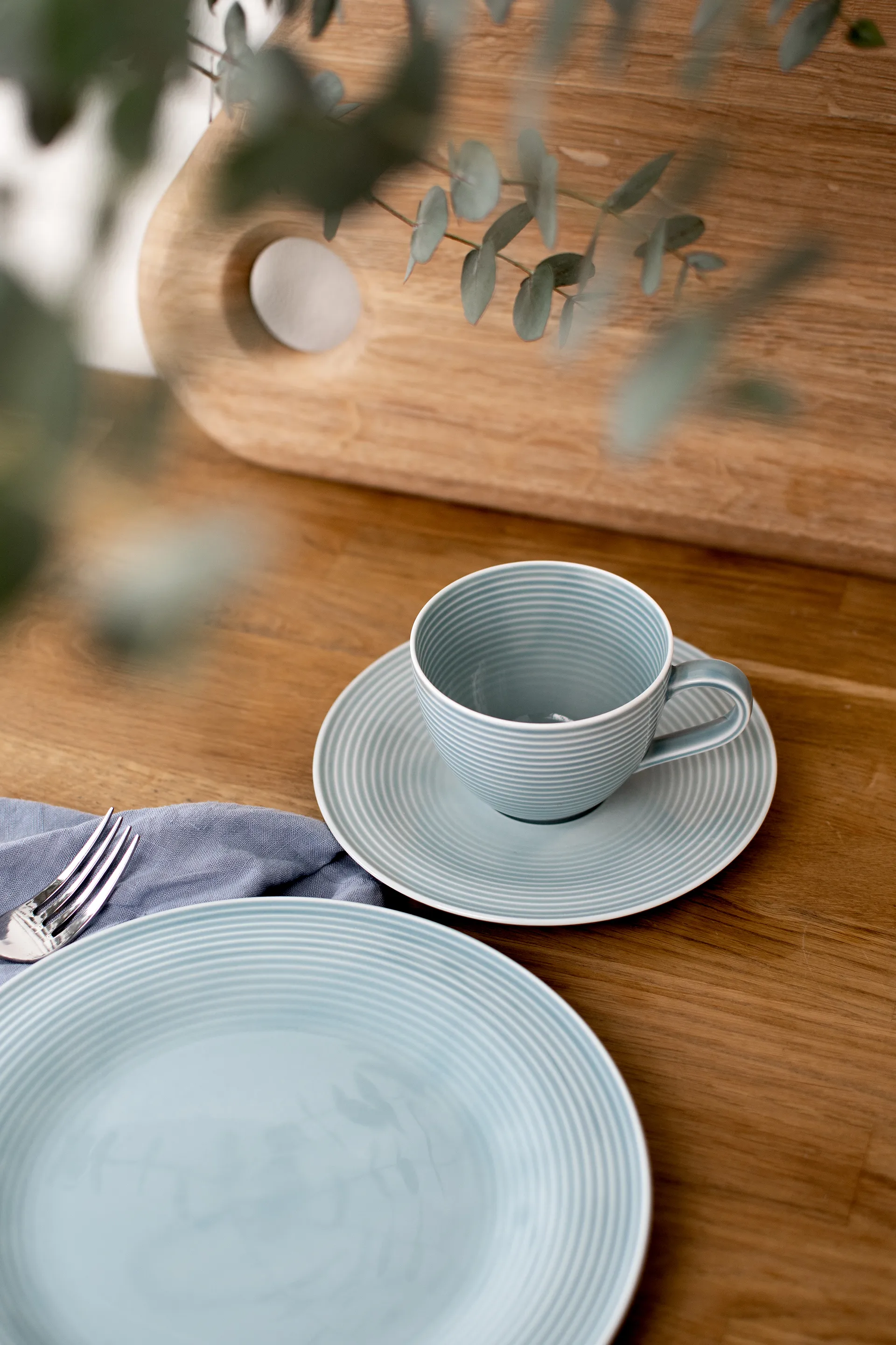 Beat zestaw obiadowy 30 sztuk, Arktyczny niebieski Seltmann Weiden