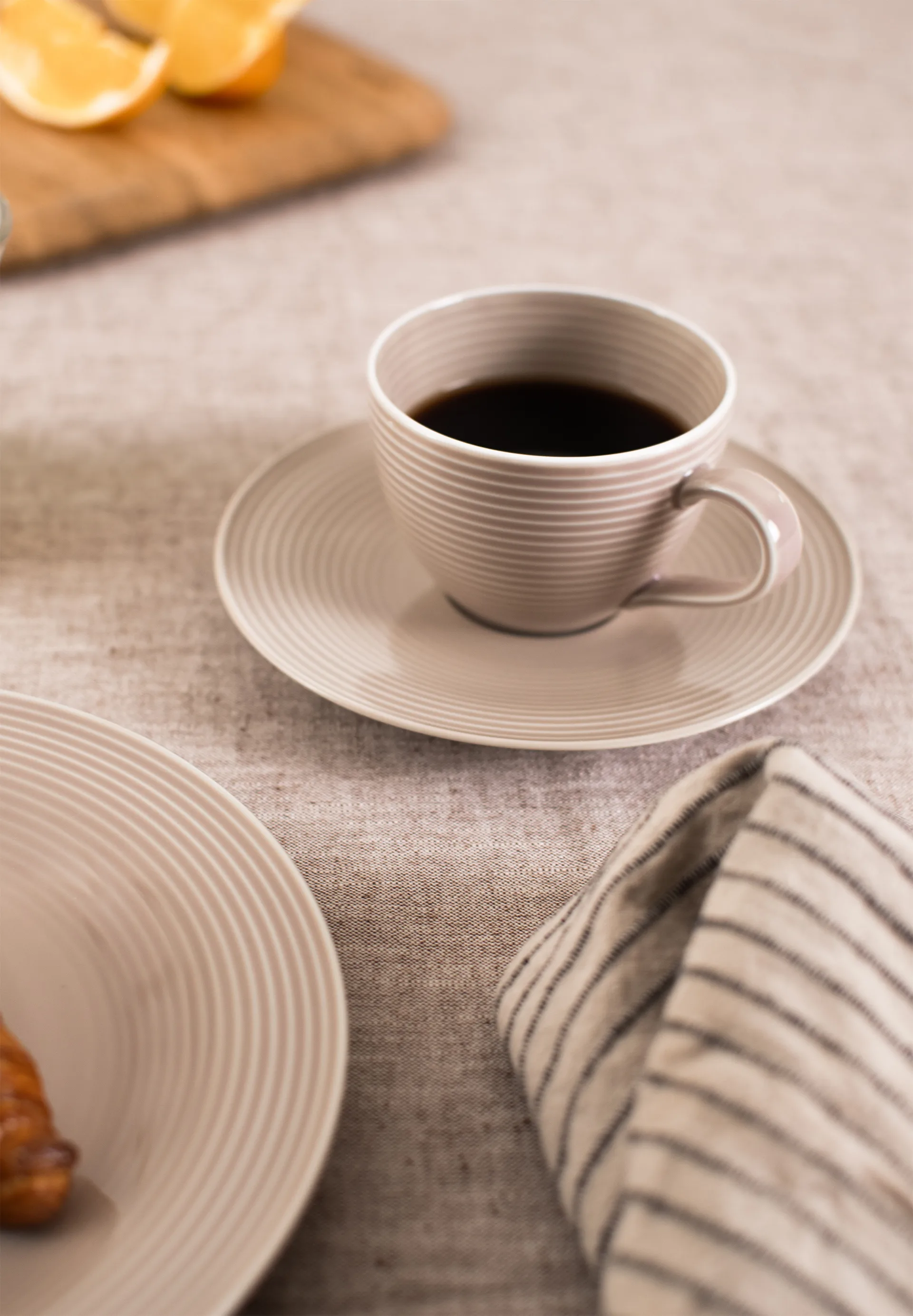 Beat zestaw obiadowy 30 sztuk, Piaskowy beż Seltmann Weiden