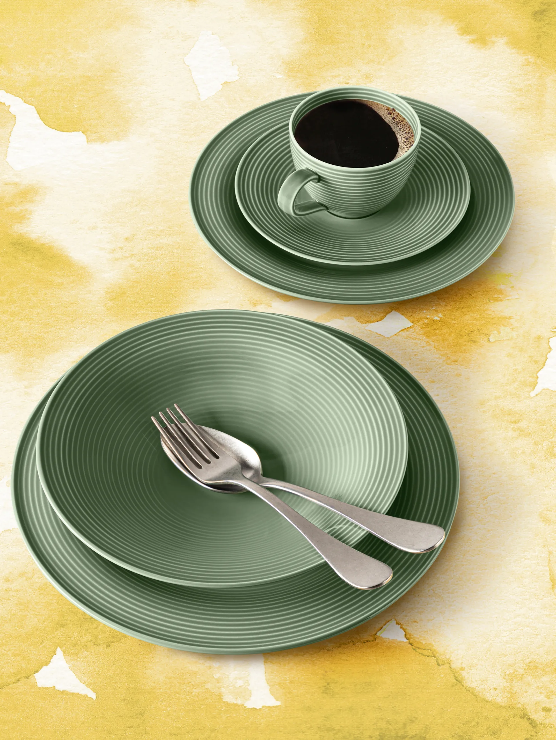 Beat zestaw obiadowy 30 sztuk, Zielony Seltmann Weiden