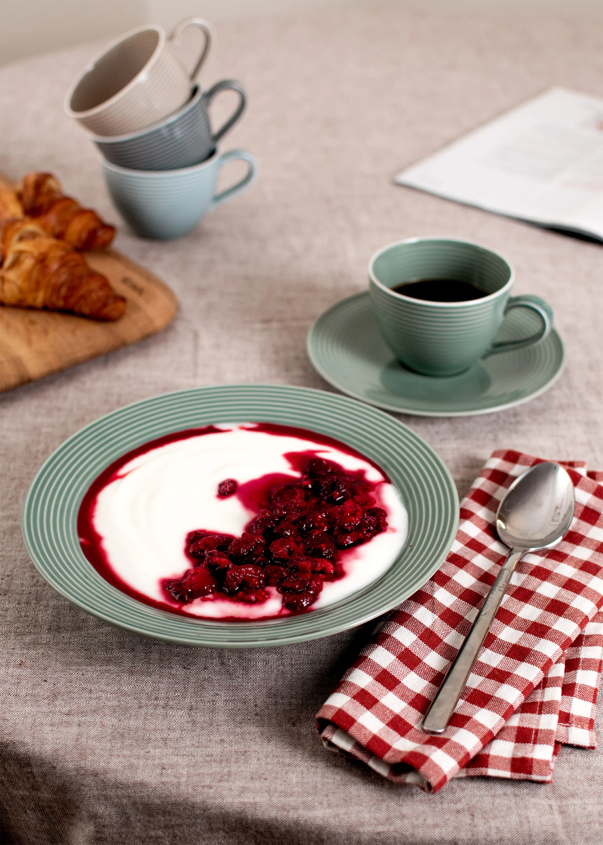 Beat zestaw zestaw obiadowy 12 części, Perłowy szary Seltmann Weiden