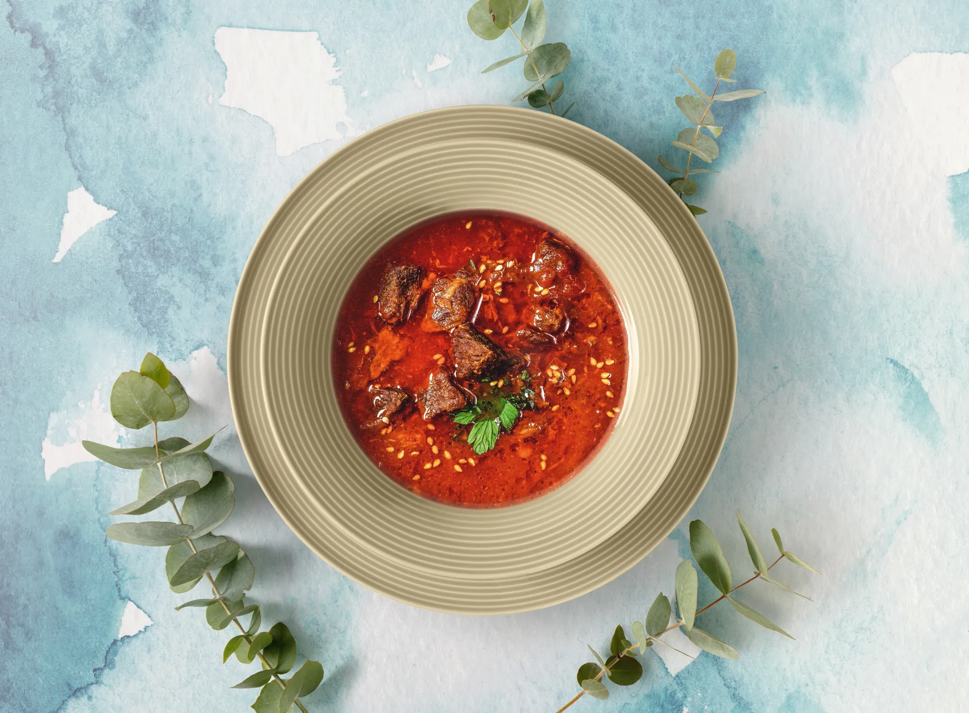 Beat zestaw zestaw obiadowy 12 części, Piaskowy beż Seltmann Weiden