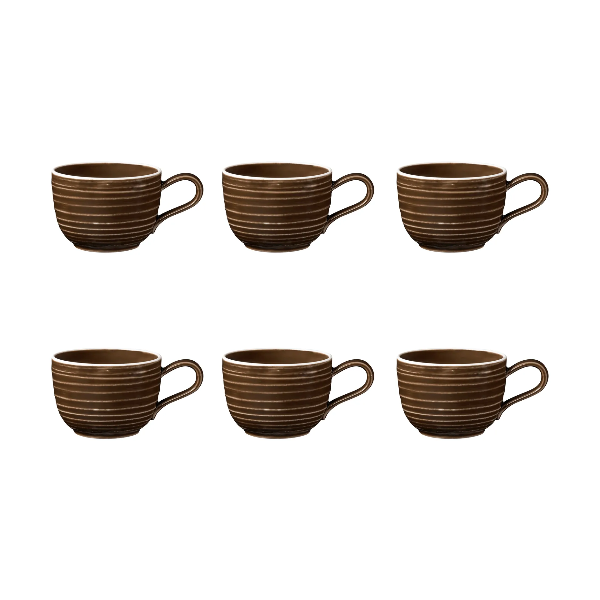 Terra filiżanka 200 ml 6 szt, Earth Brown Seltmann Weiden