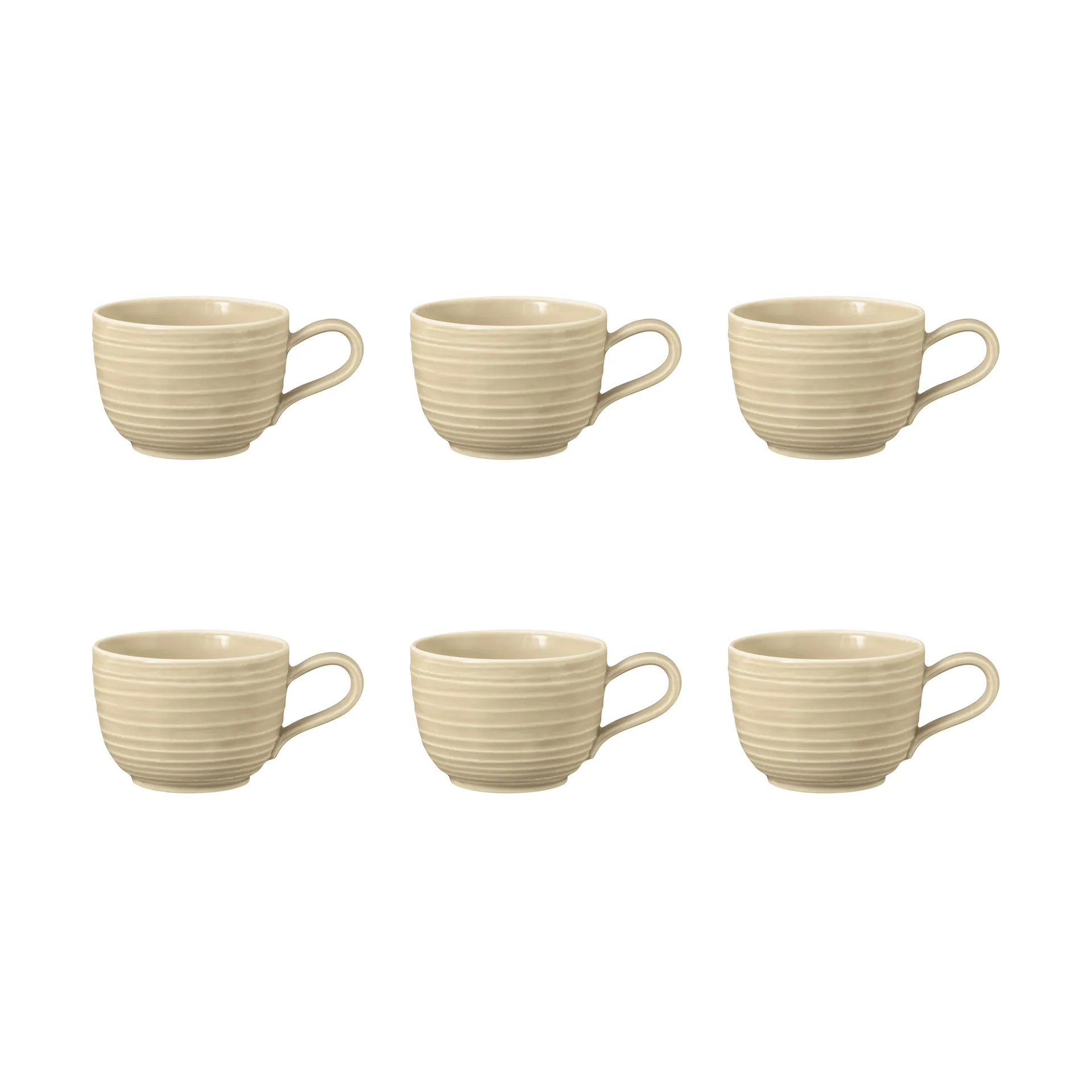 Terra filiżanka 200 ml 6 szt, Sand Beige Seltmann Weiden