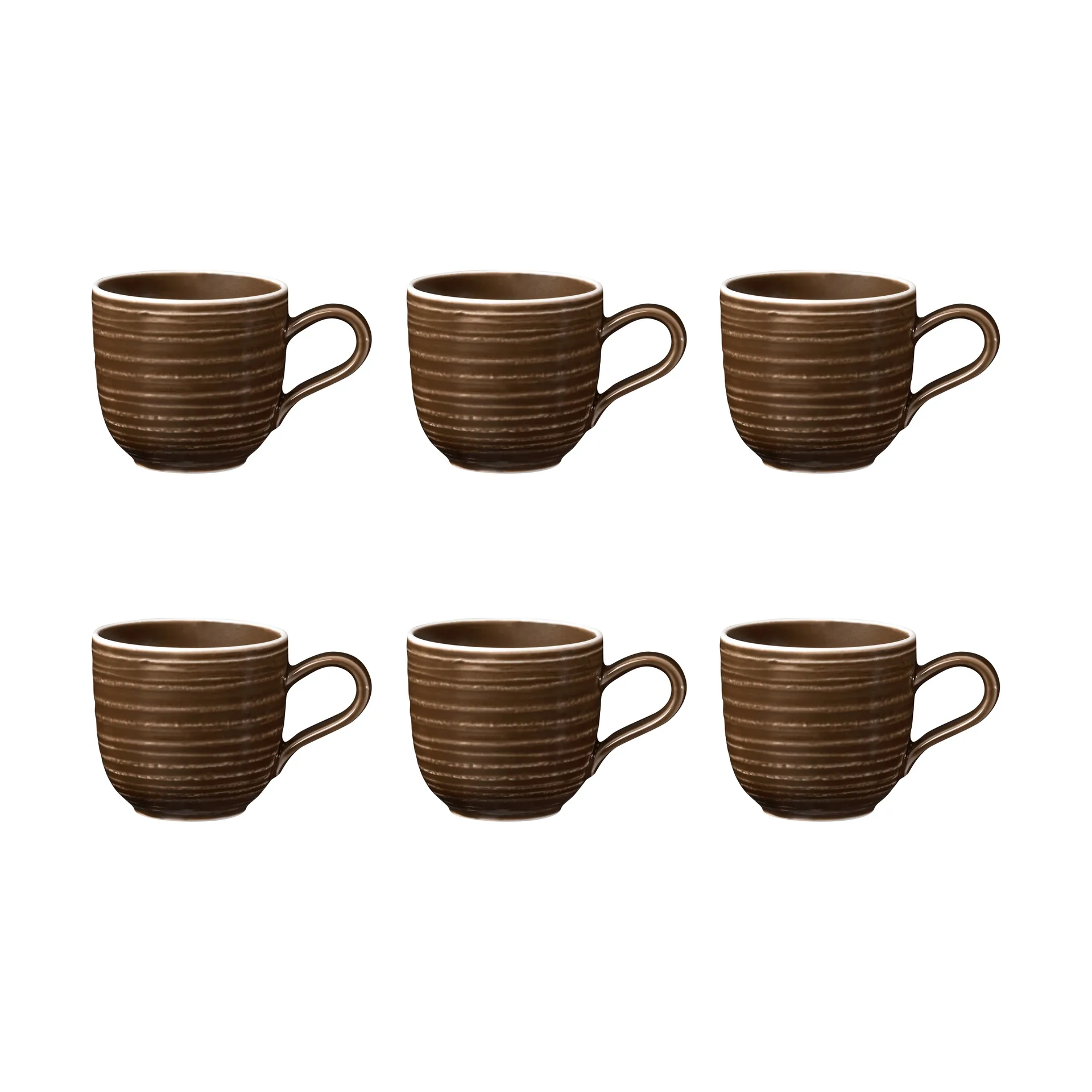 Terra filiżanka do espresso 90 ml, 6‑pak, Earth Brown Seltmann Weiden