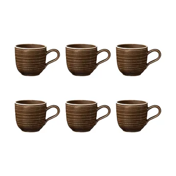 Terra filiżanka do espresso 90 ml, 6‑pak - Earth Brown - Seltmann Weiden