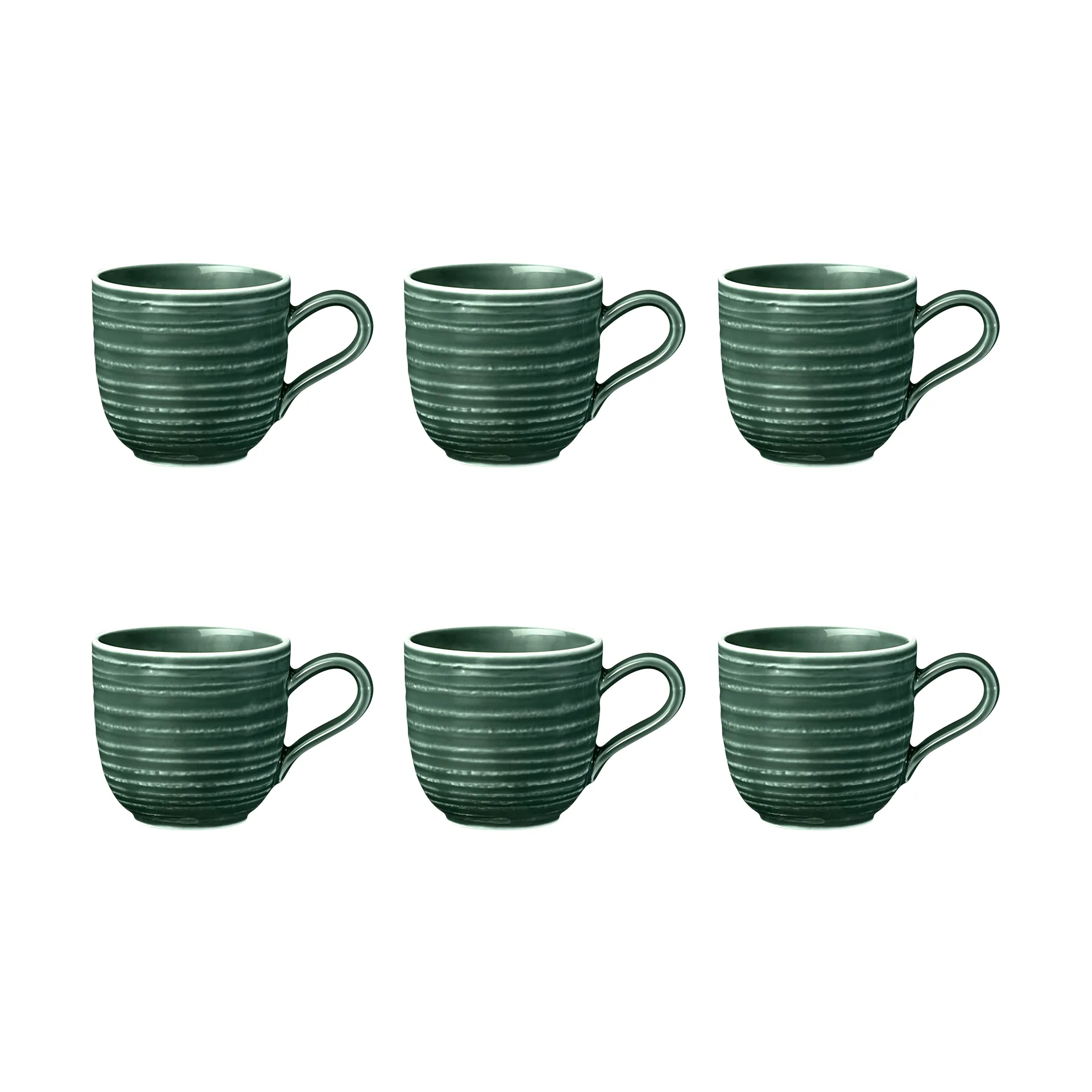 Terra filiżanka do espresso 90 ml, 6‑pak, Moss Green Seltmann Weiden
