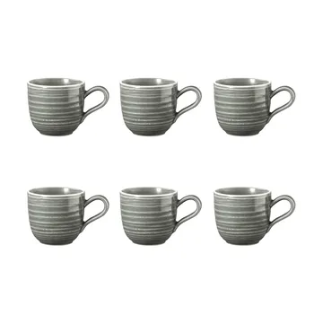 Terra filiżanka do espresso 90 ml, 6‑pak - Pearl Grey - Seltmann Weiden