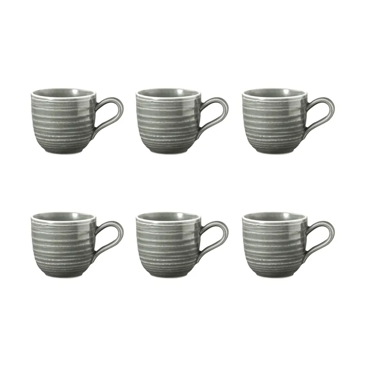 Terra filiżanka do espresso 90 ml, 6‑pak - Pearl Grey - Seltmann Weiden