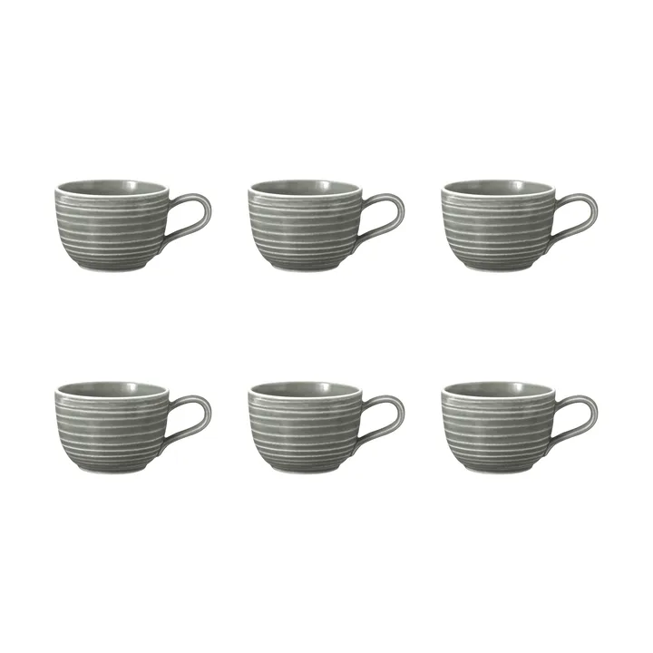 Terra kubek 200 ml 6‑pak - Pearl Grey - Seltmann Weiden