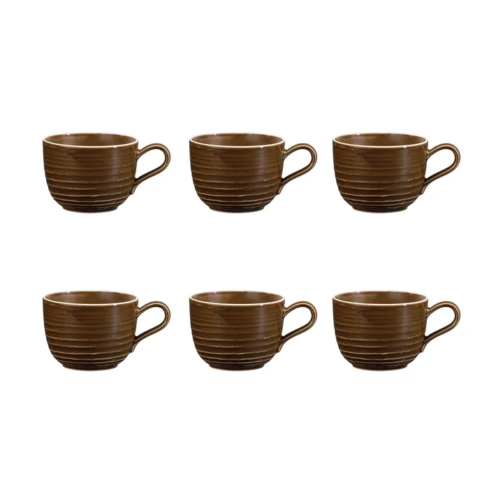 Terra kubek 260 ml 6‑pak - Earth Brown - Seltmann Weiden