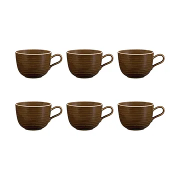 Terra kubek 380 ml, 6‑pak - Earth Brown - Seltmann Weiden