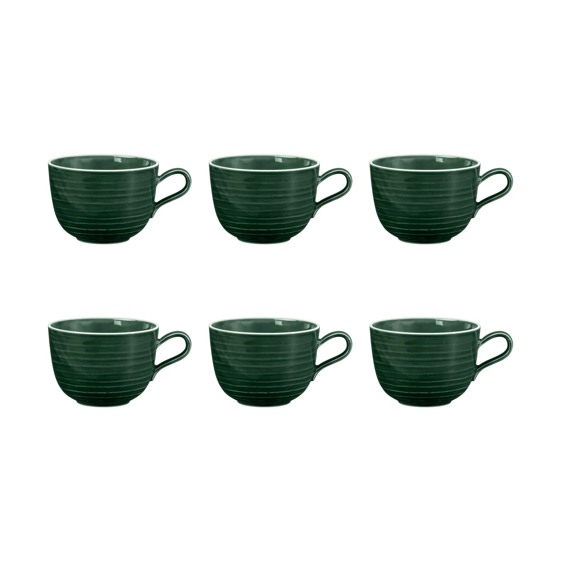 Terra kubek 380 ml, 6‑pak, Moss Green Seltmann Weiden