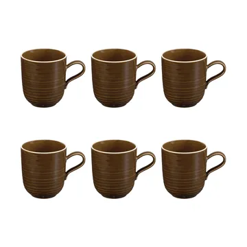 Terra kubek 400 ml, 6‑pak - Earth Brown - Seltmann Weiden