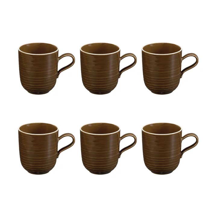 Terra kubek 400 ml, 6‑pak - Earth Brown - Seltmann Weiden