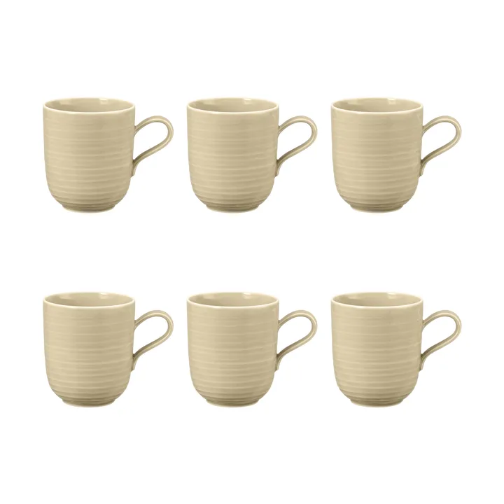 Terra kubek 400 ml, 6‑pak - Sand Beige - Seltmann Weiden