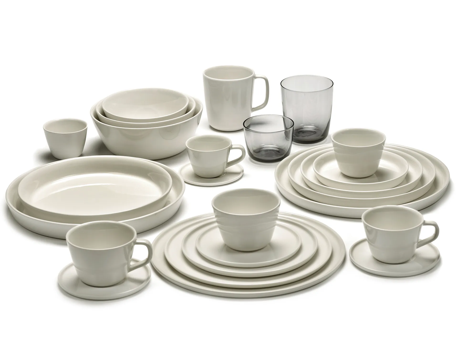 Cena filiżanka do cappuccino bez uchwytu 250 ml, Ivory Serax