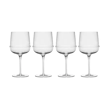 Dune kieliszki do czerwonego wina 450 ml, 4‑pak - Clear - Serax