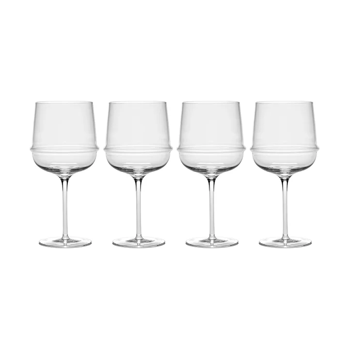 Dune kieliszki do czerwonego wina 450 ml, 4‑pak - Clear - Serax