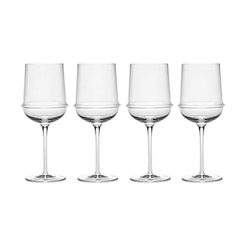 Dune kieliszki do wina białego 300 ml, 4‑pak - Clear - Serax
