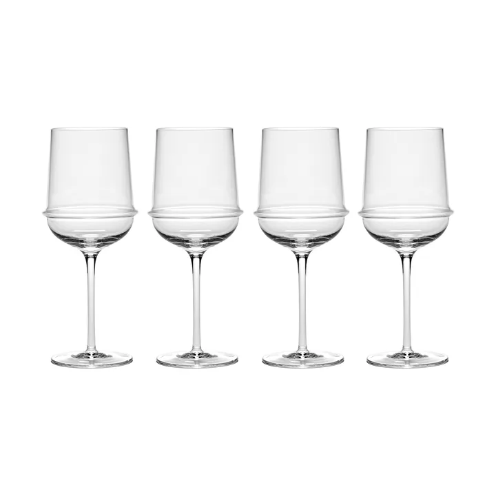 Dune kieliszki do wina białego 300 ml, 4‑pak - Clear - Serax