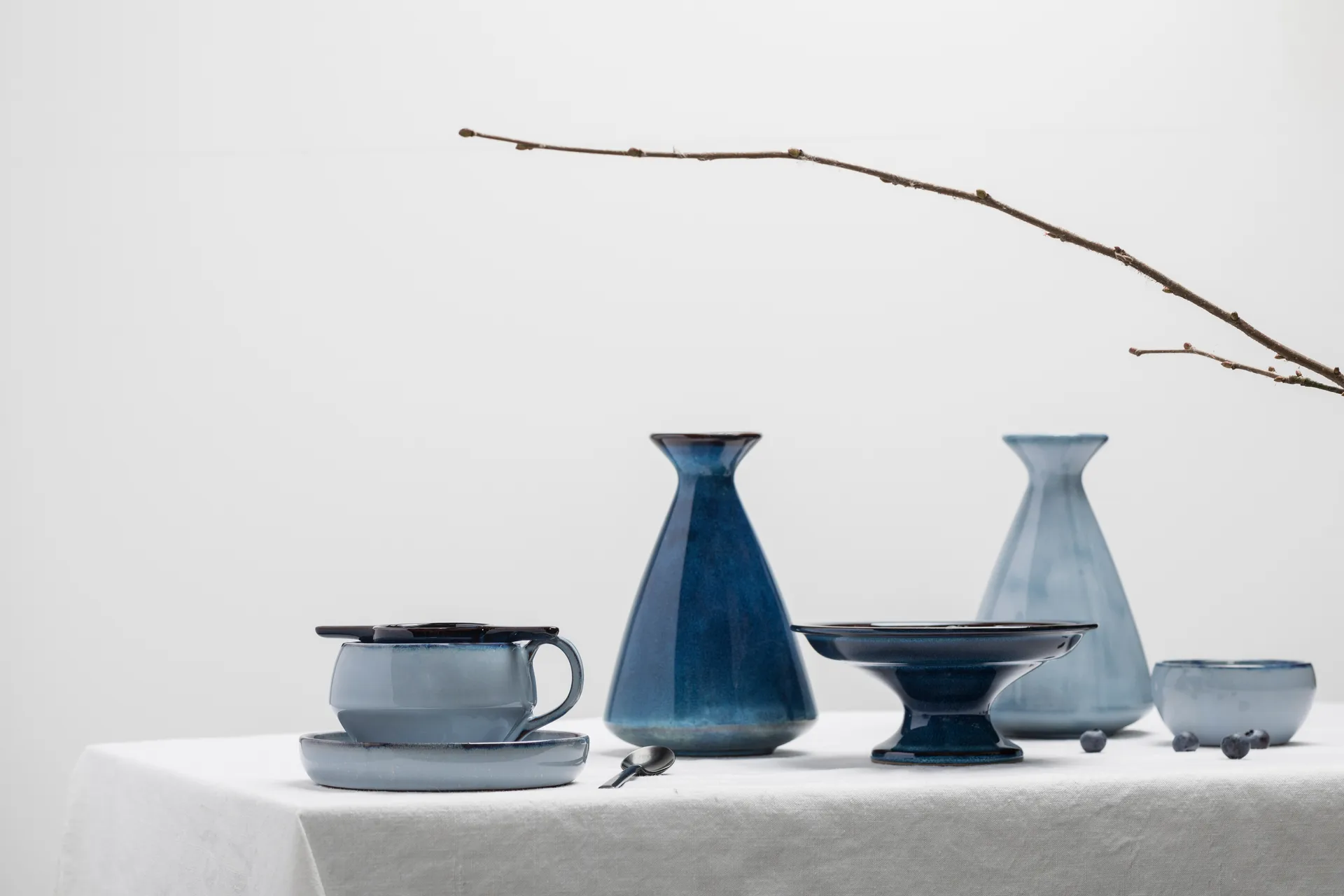 Dzbanek glazurowany Pure 75 cl, Blue Serax