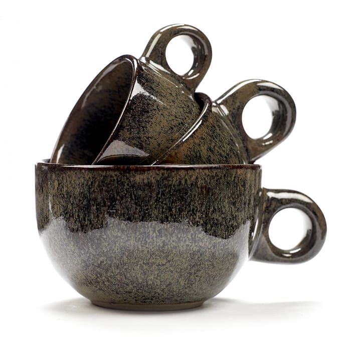 Filiżanka do espresso ze spodkiem Surface 10 cl, Indi grey Serax