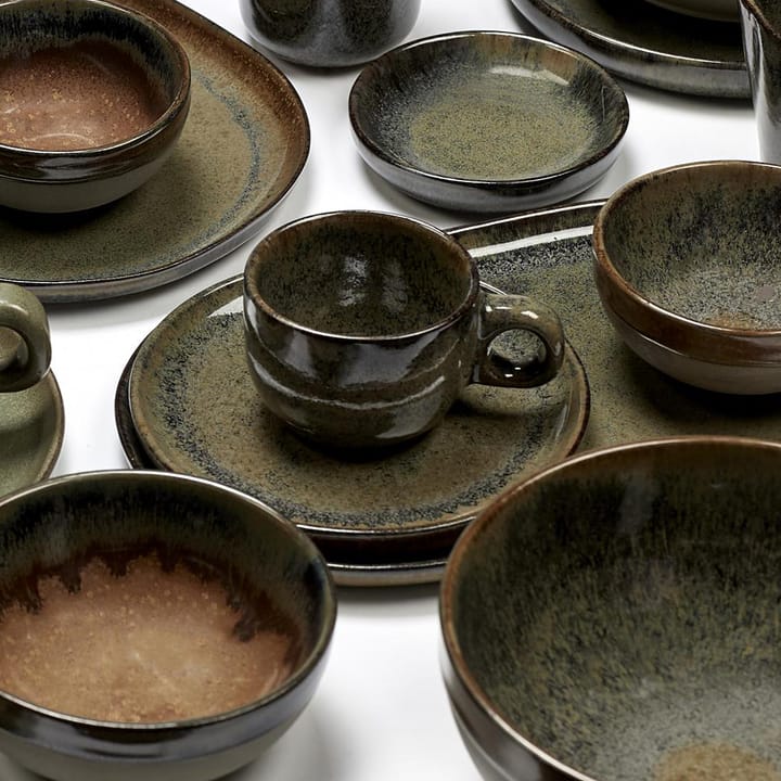 Filiżanka do espresso ze spodkiem Surface 10 cl, Indi grey Serax