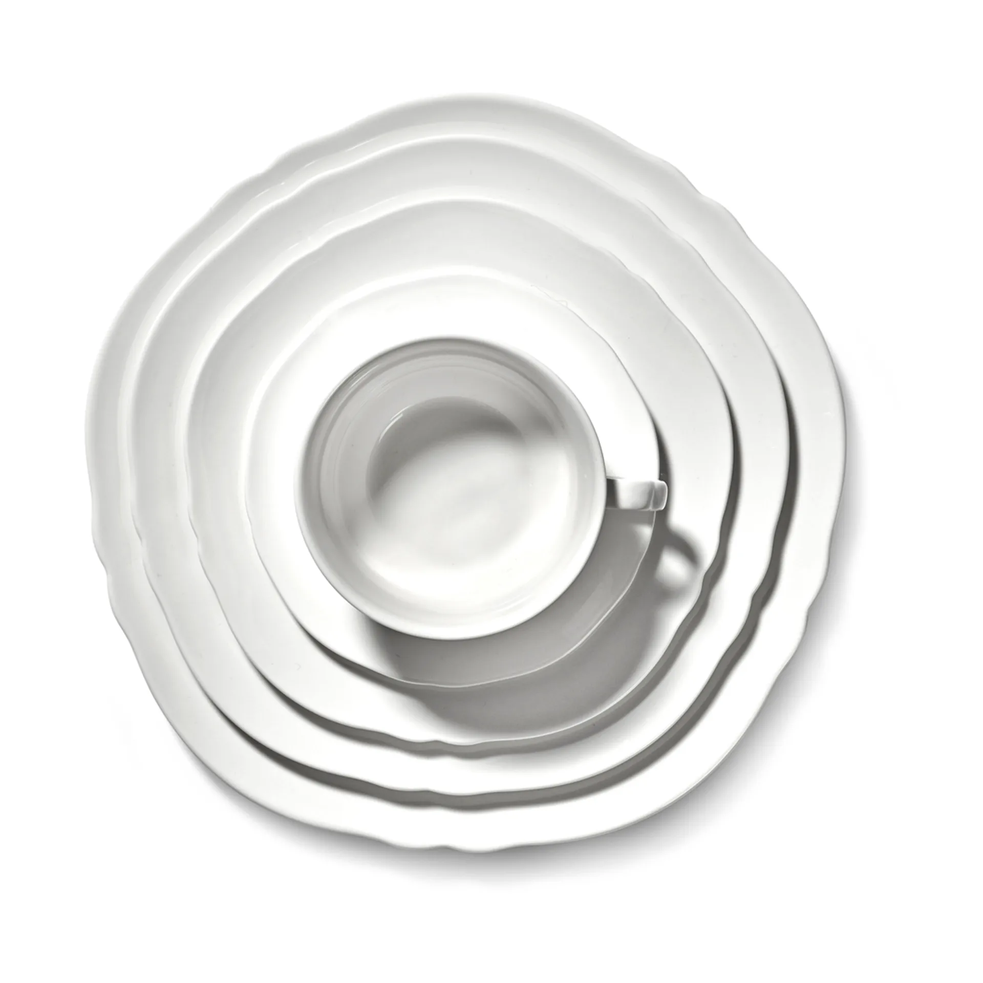 Filiżanka do kawy Silhouette 19 cl 4 szt., White Serax