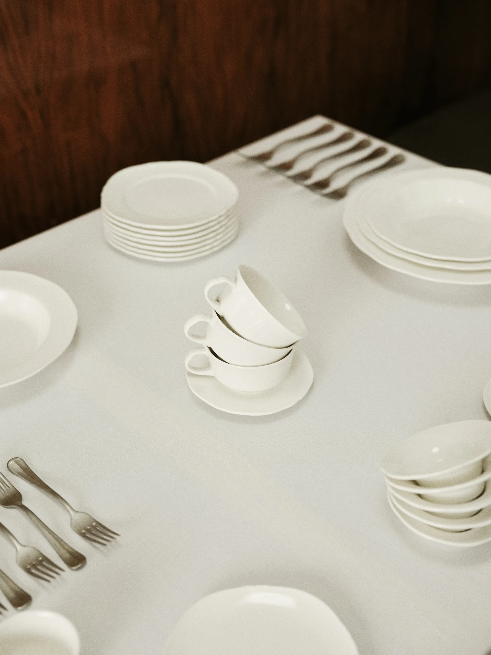 Filiżanka do kawy Silhouette 19 cl 4 szt., White Serax