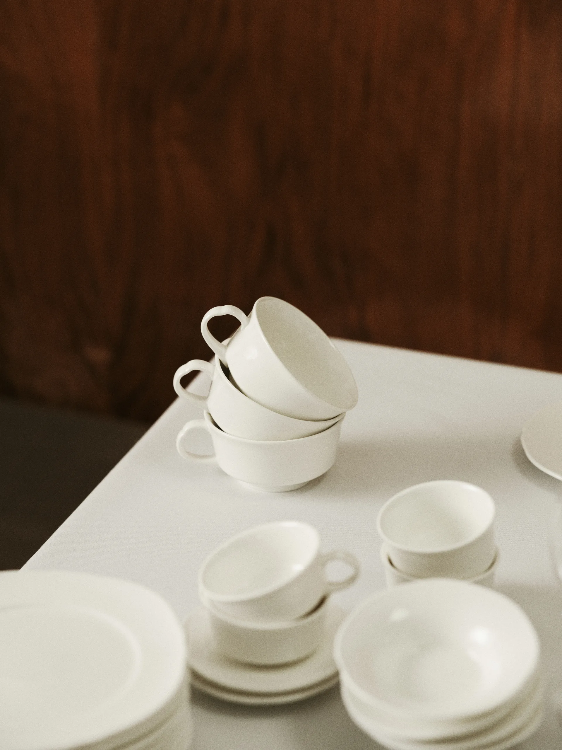 Filiżanka do kawy Silhouette 19 cl 4 szt., White Serax