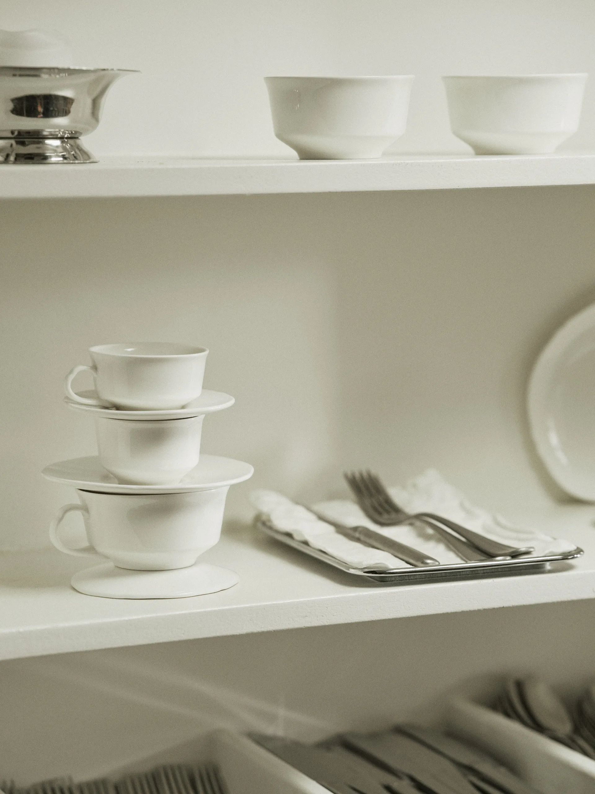 Filiżanka do kawy Silhouette 19 cl 4 szt., White Serax