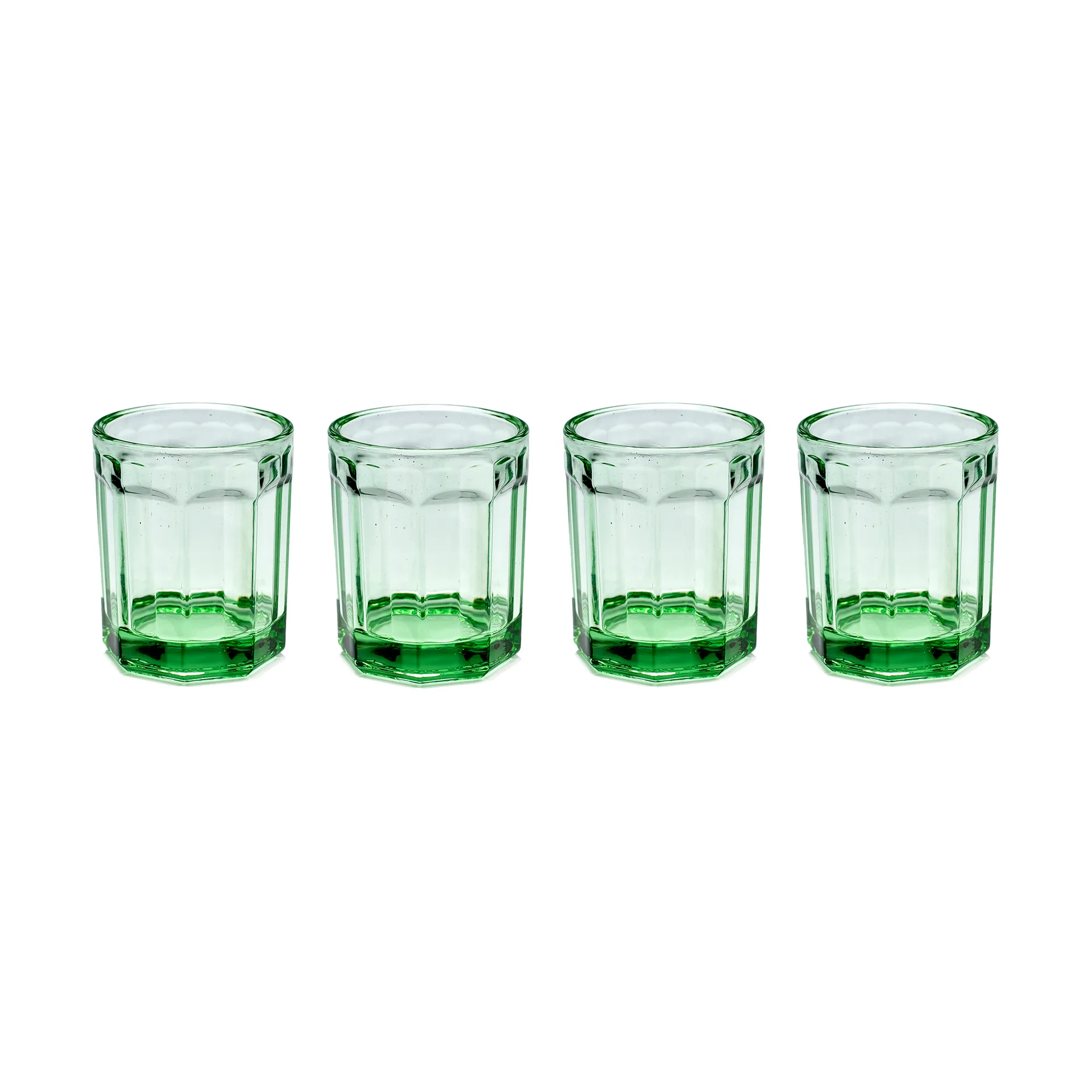 Fish &amp; Fish szklanka 22 cl 4-pack Green,  Serax