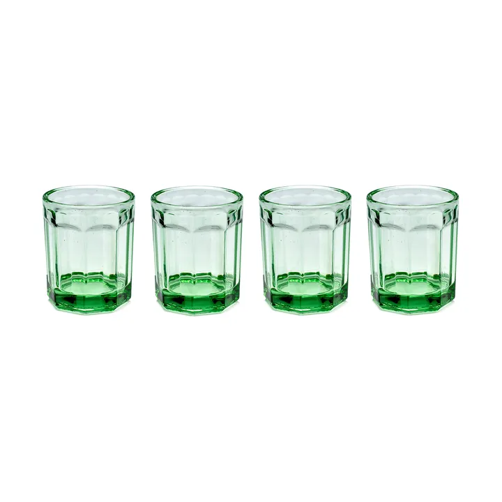 Fish &amp; Fish szklanka 22 cl 4-pack Green - Serax
