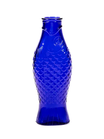 Fish & Fish szklana butelka 850 ml - Cobalt blue - Serax