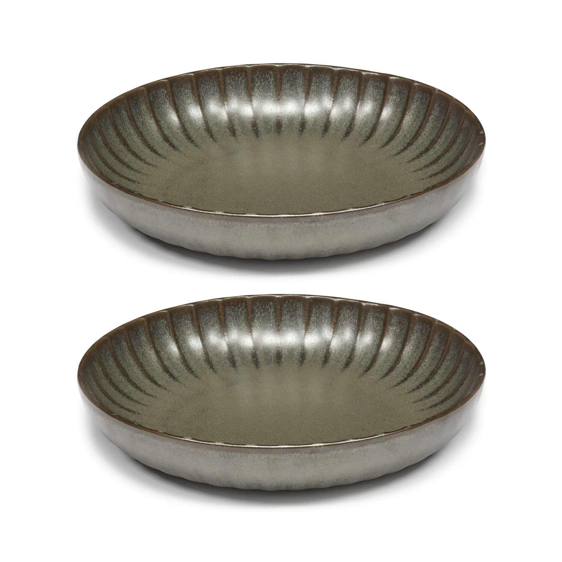 Inku high talerz L Ø23 cm 2 sztuki, Green Serax