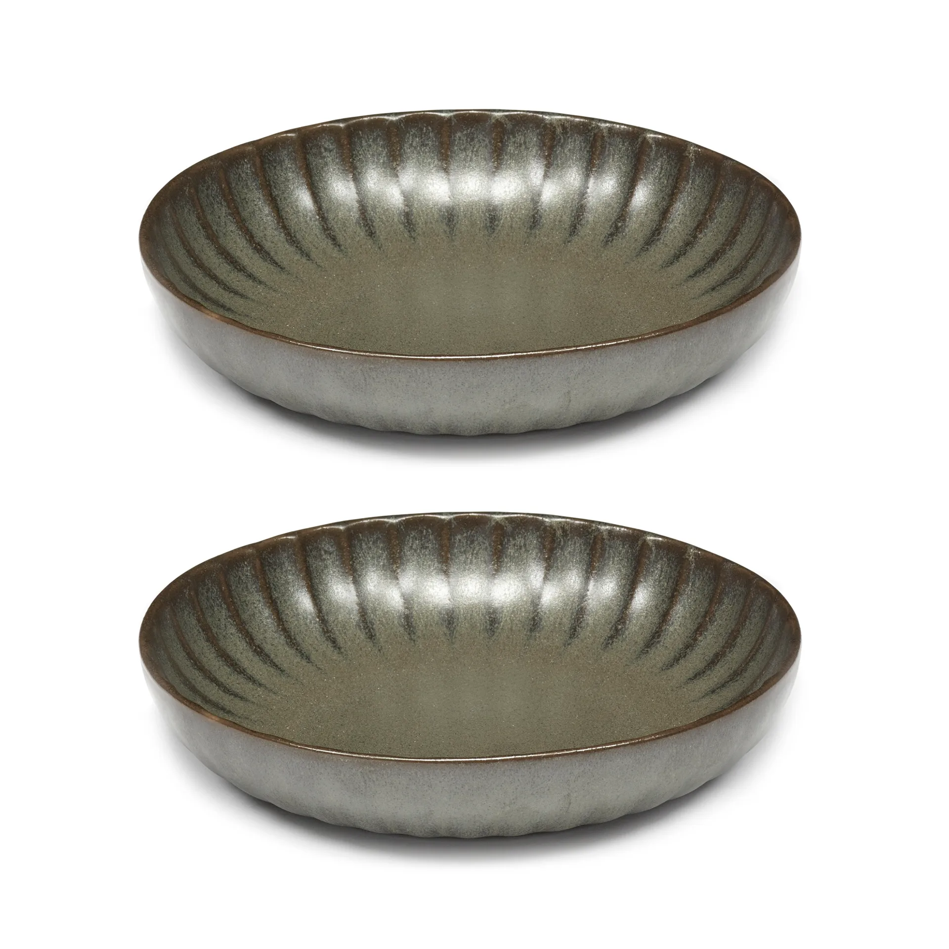 Inku high talerz S Ø19 cm 2-pack, Green Serax