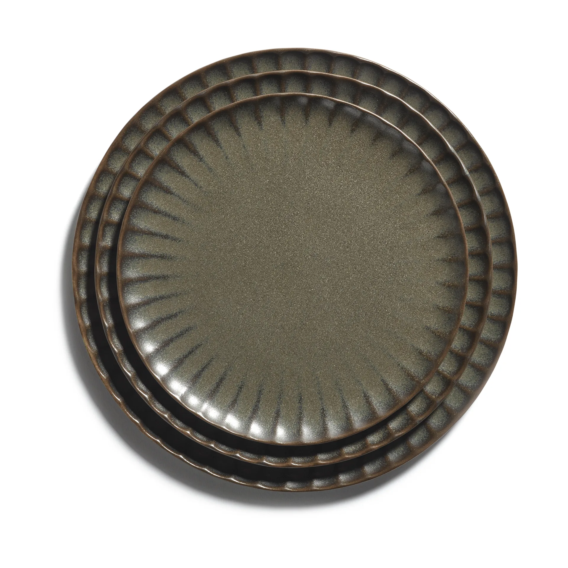 Inku talerz M Ø21 cm 4 sztuki, Green Serax