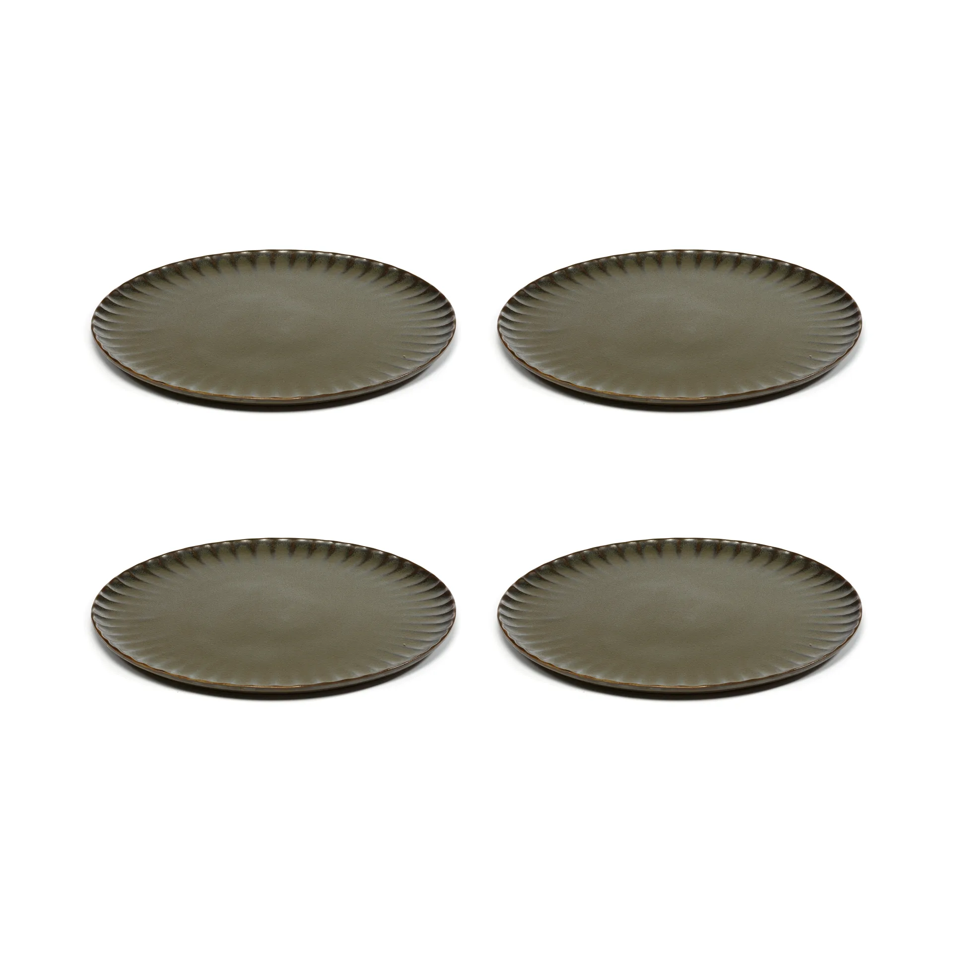 Inku talerz XL Ø27 cm 4 sztuki, Green Serax