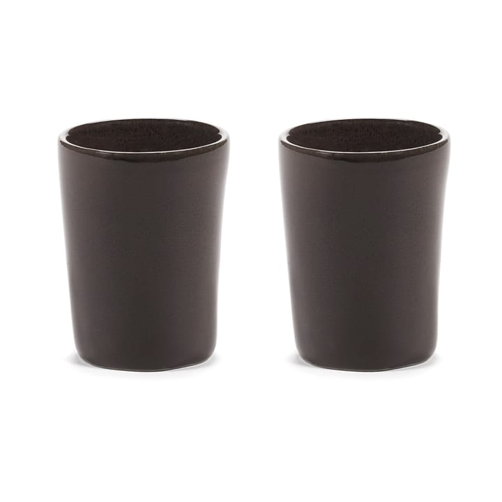 Kubek do espresso La Mère 70 ml 2 sztuki, Dark brown Serax