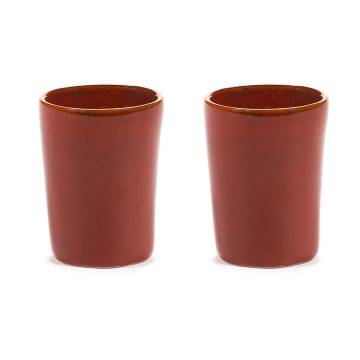 La Mère filiżanka do espresso 70 ml 2‑pack - Venetian red - Serax