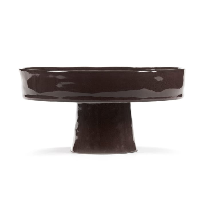 La Mère głęboka podstawka na stopie L Ø25 cm, Ebony Serax
