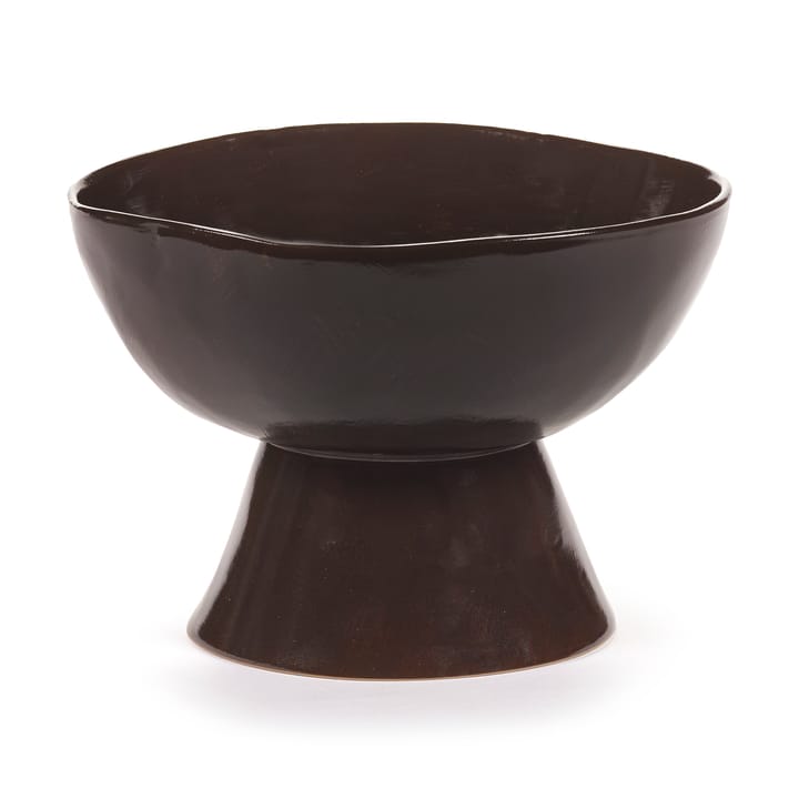La Mère miska na wysokiej stopce 20,5 cm, Dark brown Serax