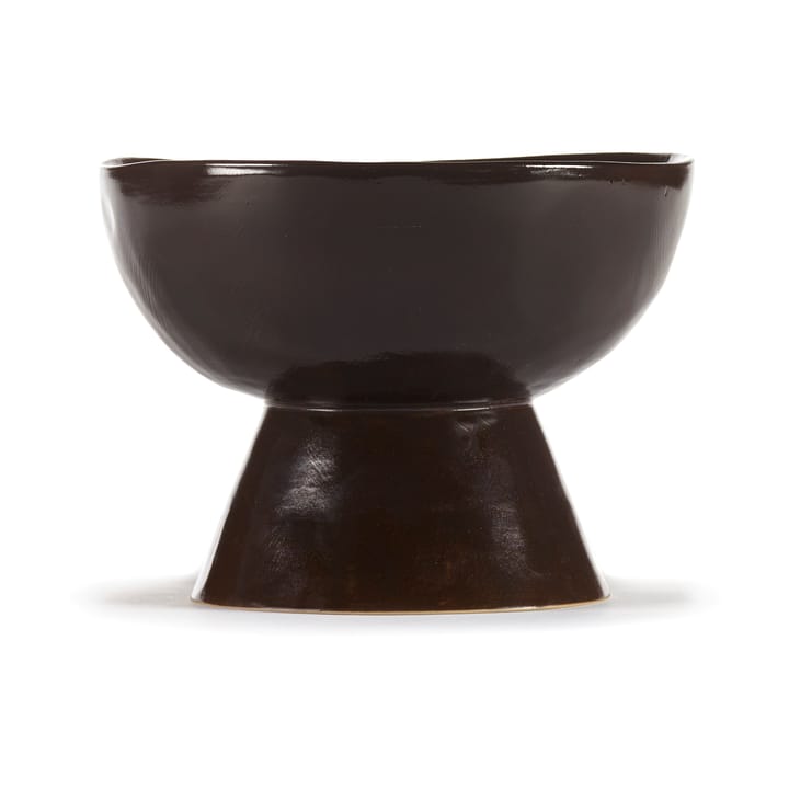La Mère miska na wysokiej stopce 20,5 cm, Dark brown Serax