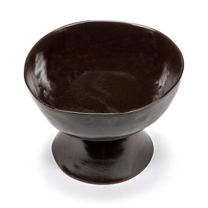 La Mère miska na wysokiej stopce 20,5 cm, Dark brown Serax
