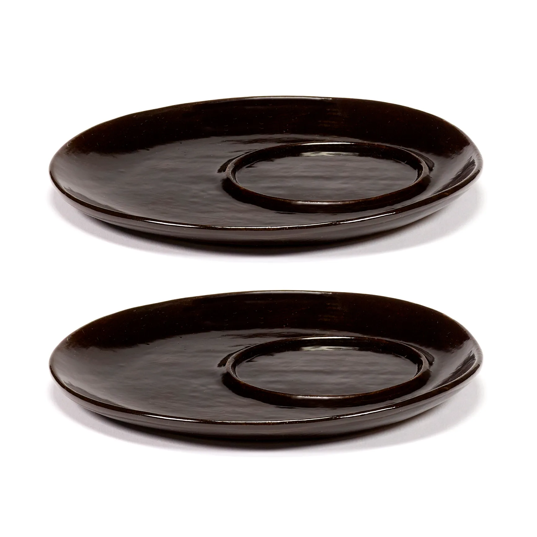 La Mère podstawka do filiżanki do kawy Ø14,5 cm 2-pack, Dark brown Serax