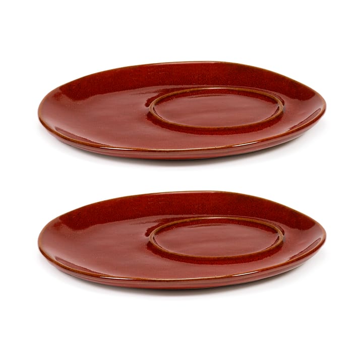 La Mère podstawka do filiżanki do kawy Ø14,5 cm 2-pack - Venetian red - Serax