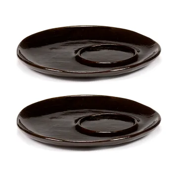 La Mère postawka do espresso kubka Ø11 cm 2-pack - Dark brown - Serax